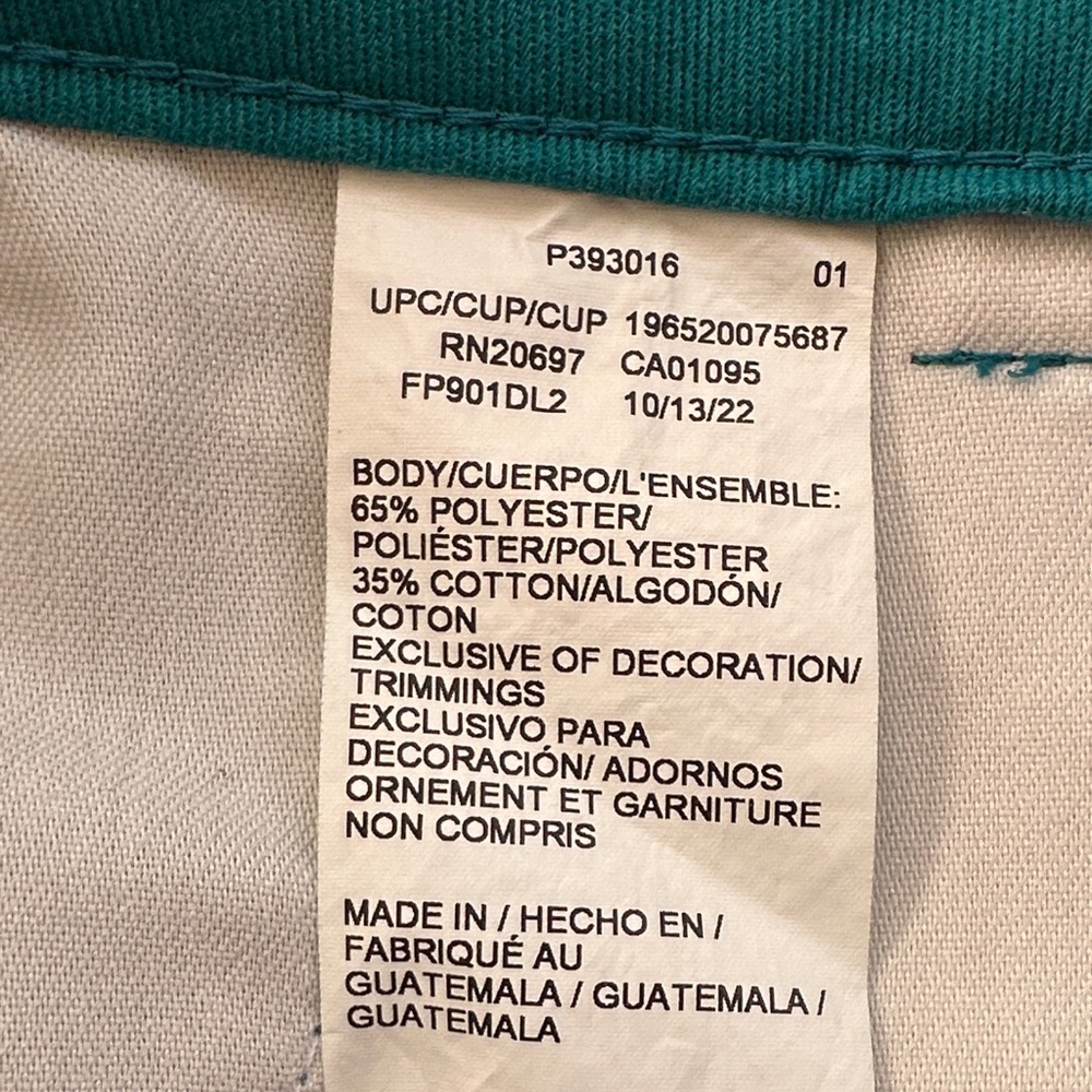 Dickies Women's Teal Wide Leg Pants - Picture 11 of 12